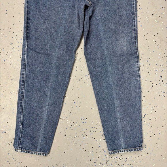 Vintage 90s Levi's 550 Relaxed Fit Tapered Leg Jeans Distressed Made In USA 14 - Picture 8 of 11